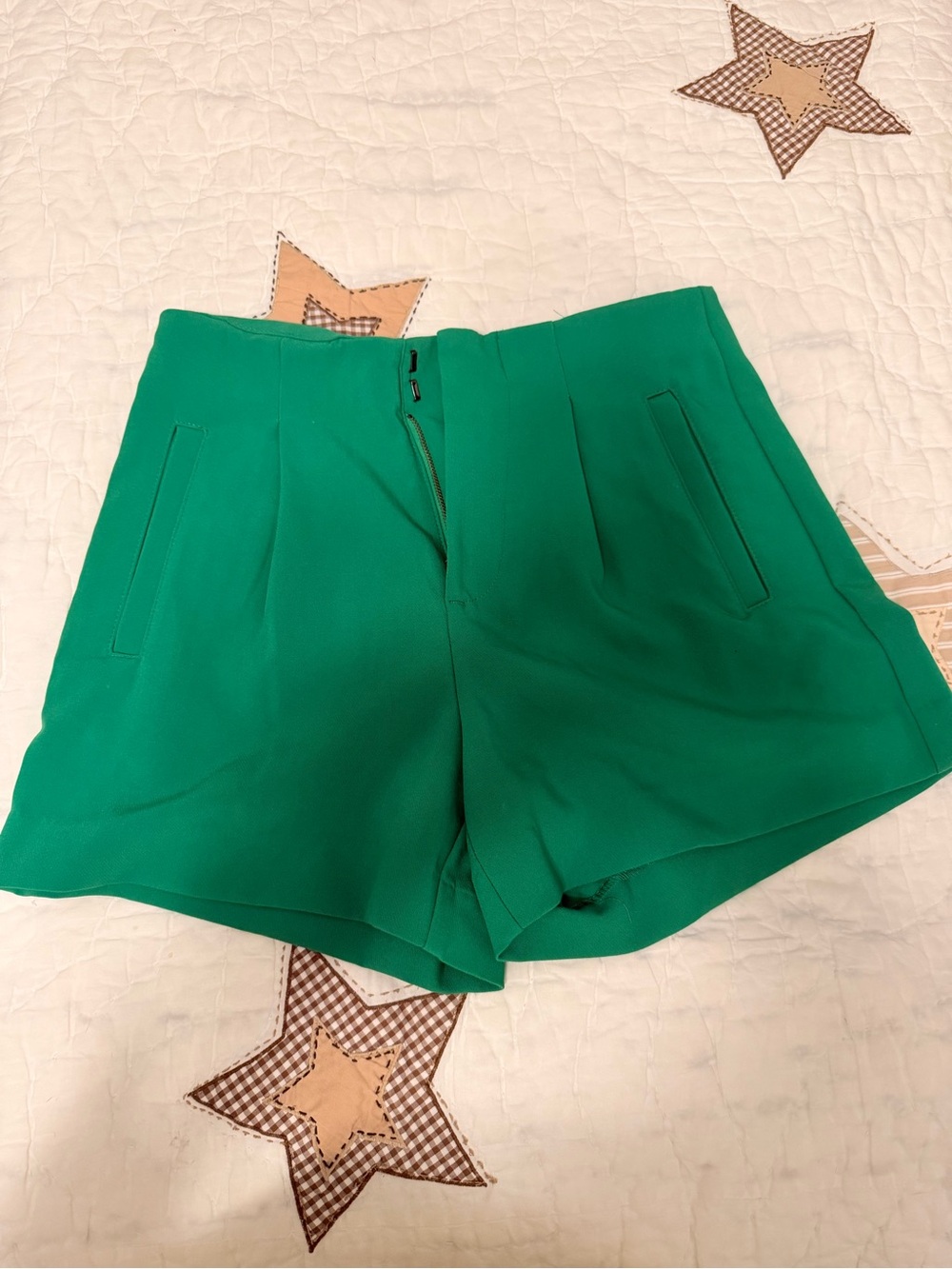 A New Day High-Waist Green Women's Dress Shorts